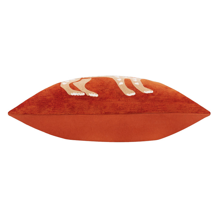 DYNASTY LEOPARD 30X50 CUSHION CASE RUST ORANGE