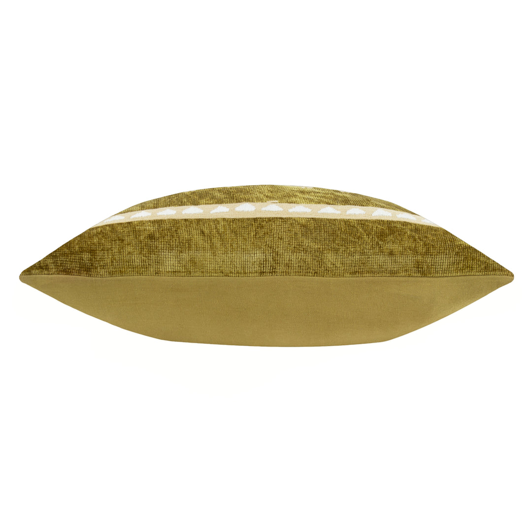 DYNASTY TIGER 50X50 CUSHION CASE AMBER GREEN