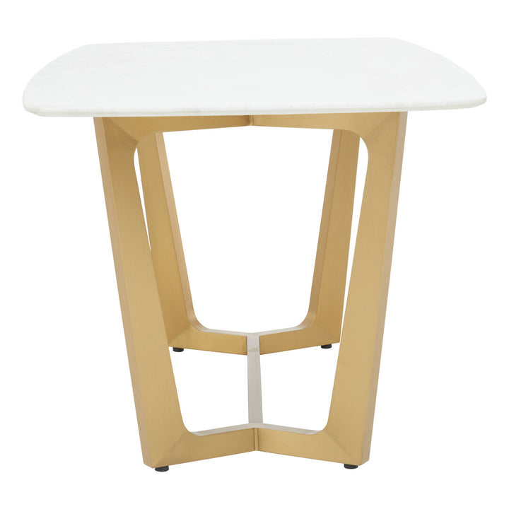 Ozzy White Marble Top Dining Table