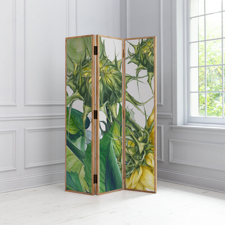 ANTIQUE GREY ROOM DIVIDER EASTON FERN
