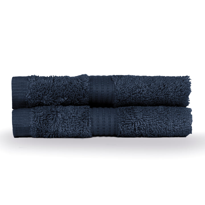 CLEOPATRA EGYPTIAN 2 PACK FACE CLOTHS NAVY