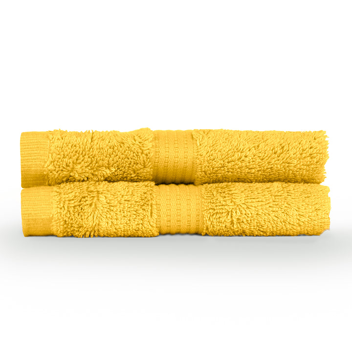 CLEOPATRA EGYPTIAN 2 PACK FACE CLOTHS OCHRE