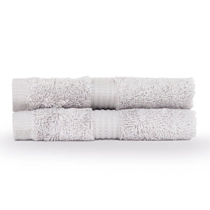 CLEOPATRA EGYPTIAN 2 PACK FACE CLOTHS SILVER
