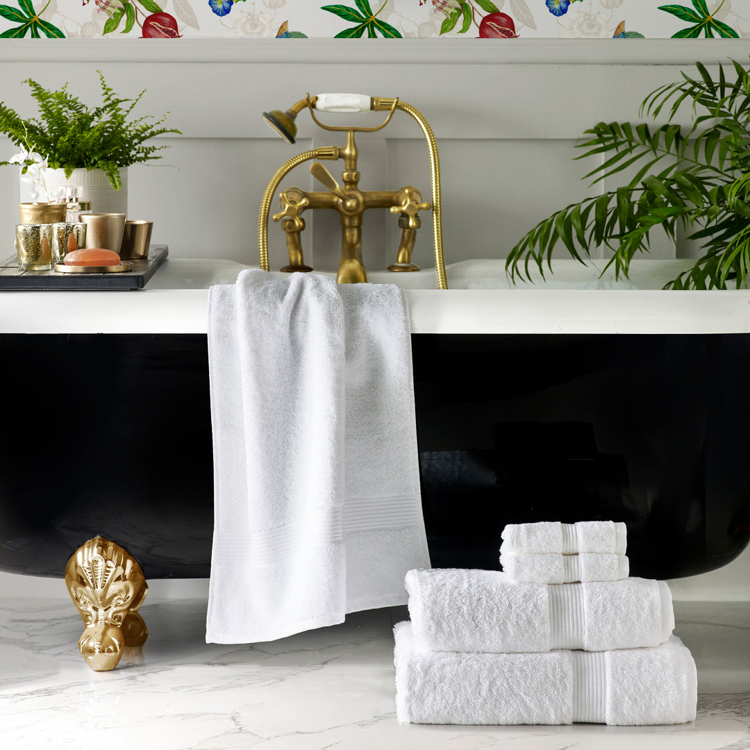 CLEOPATRA EGYPTIAN HAND TOWEL WHITE