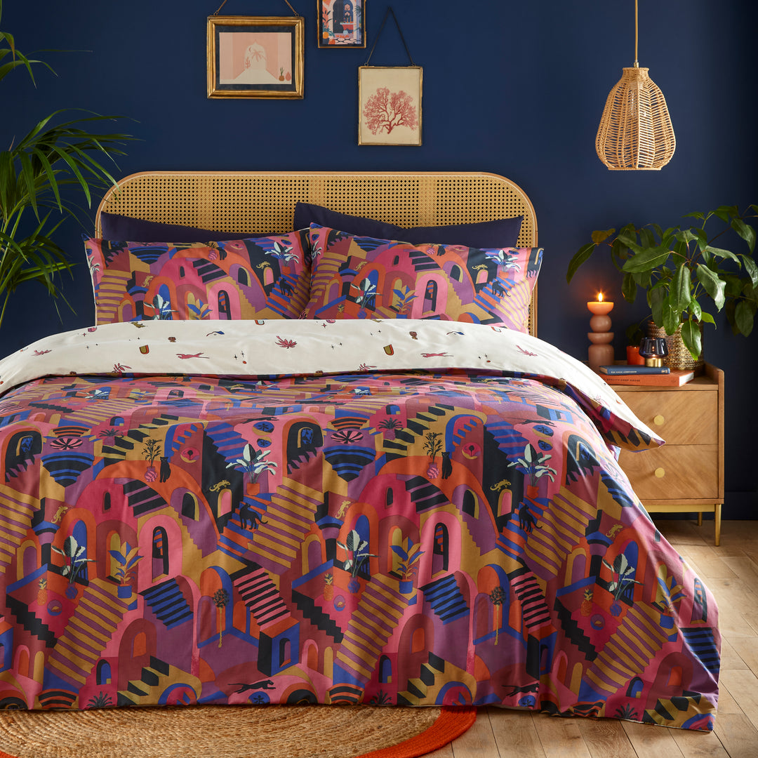 Eivissa King Size Duvet Set Magenta - image 4