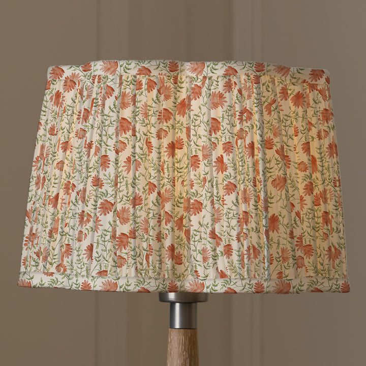 ELAI 30CM PLEATED SCALLOPED LAMPSHADE TERRACOTTA
