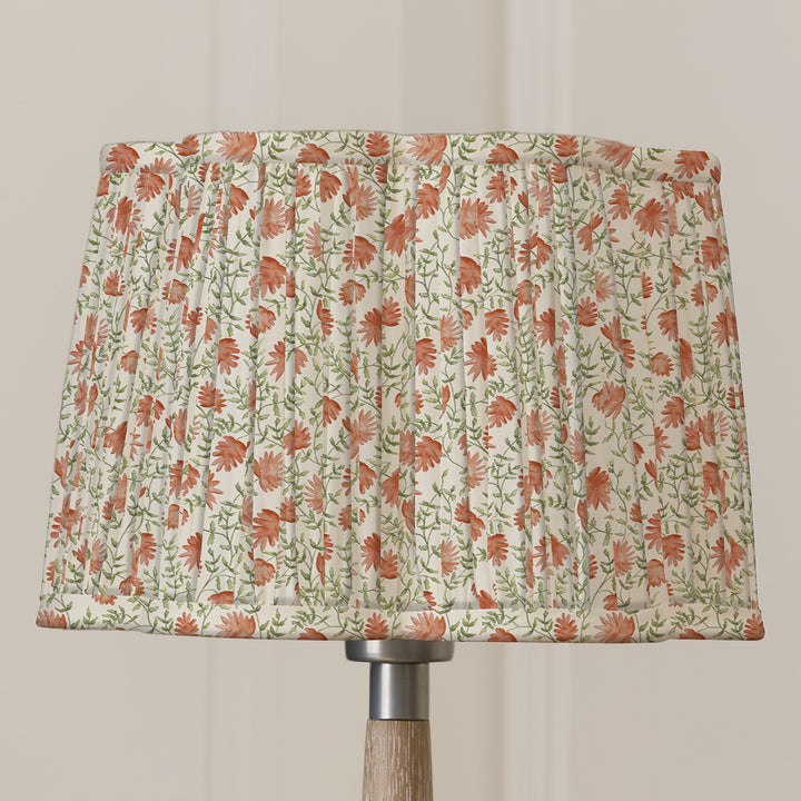 ELAI 30CM PLEATED SCALLOPED LAMPSHADE TERRACOTTA