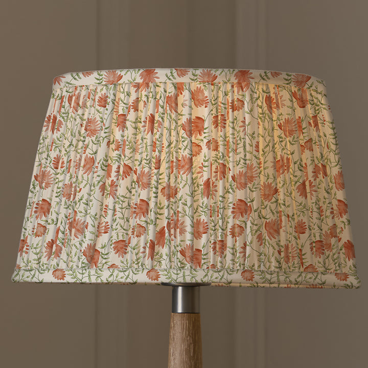 ELAI 30CM PLEATED TAPERED LAMPSHADE TERRACOTTA