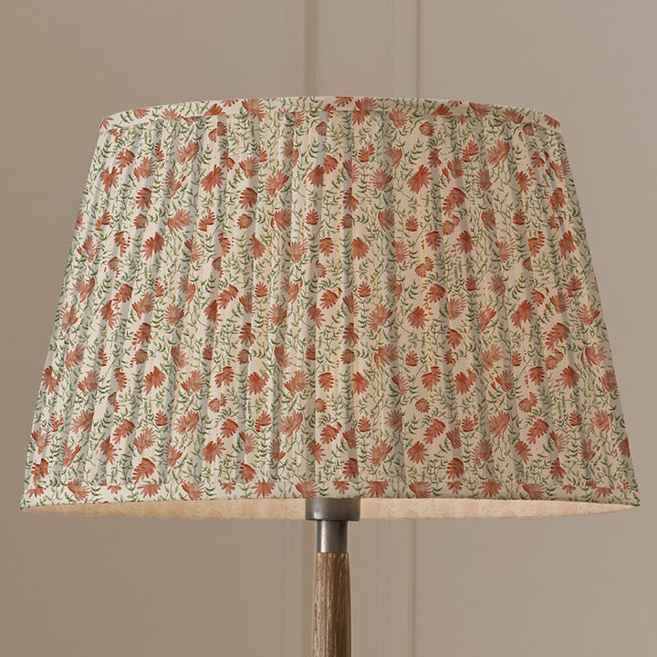ELAI 50CM PLEATED TAPERED LAMPSHADE TERRACOTTA