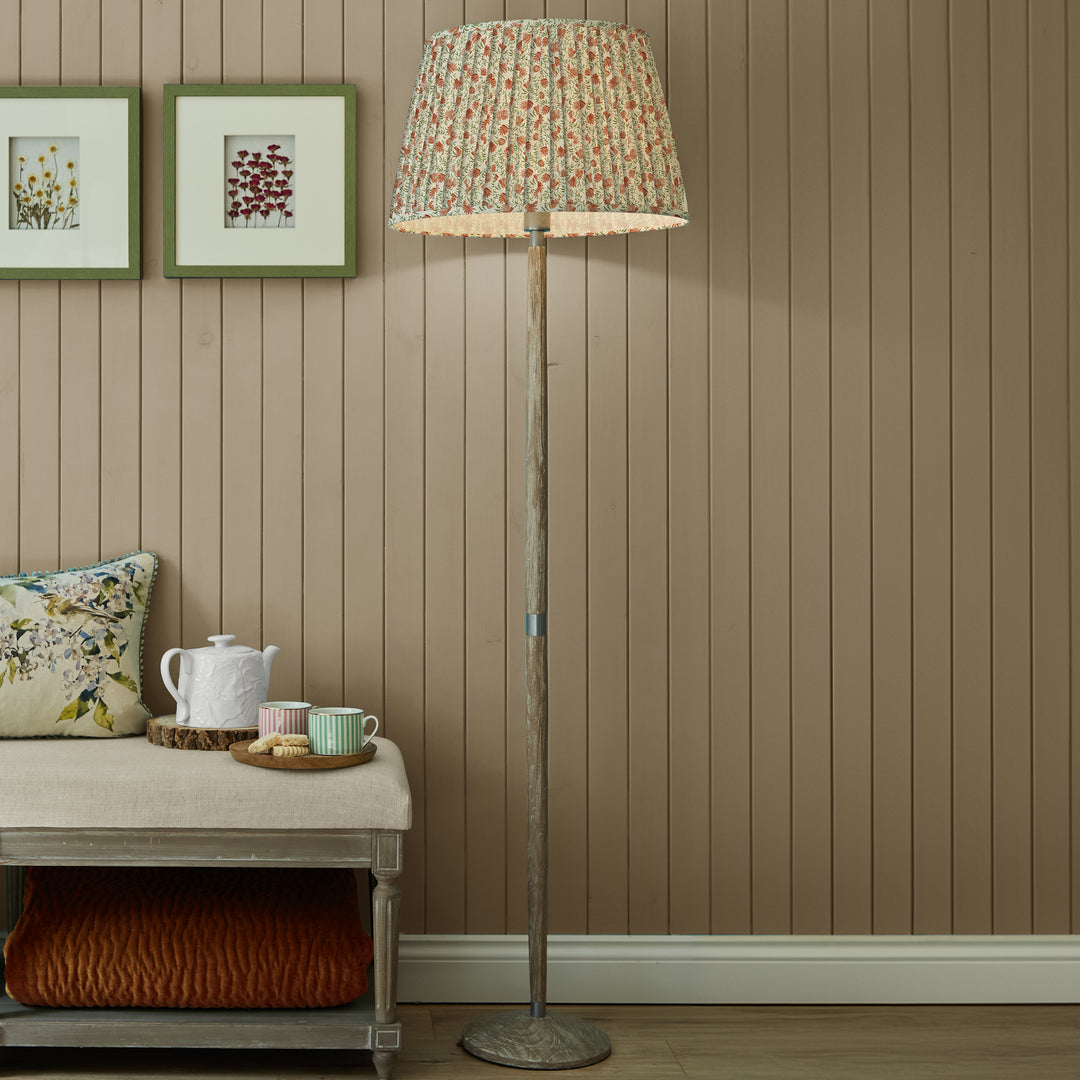 ELAI 50CM PLEATED TAPERED LAMPSHADE TERRACOTTA