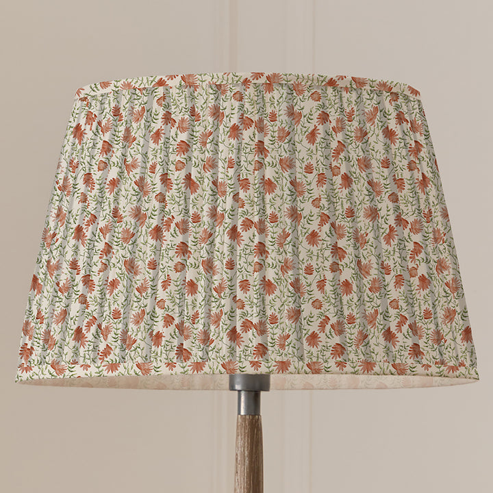 ELAI 50CM PLEATED TAPERED LAMPSHADE TERRACOTTA