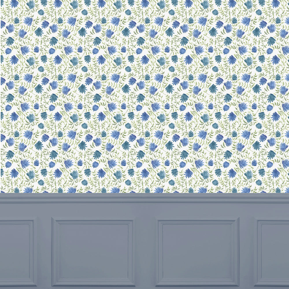 Elai Wallpaper Denim Sample - image 2