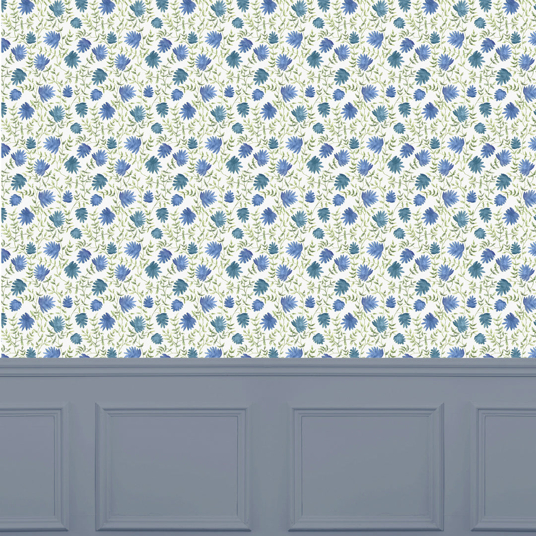 Elai Wallpaper Denim Sample - image 2