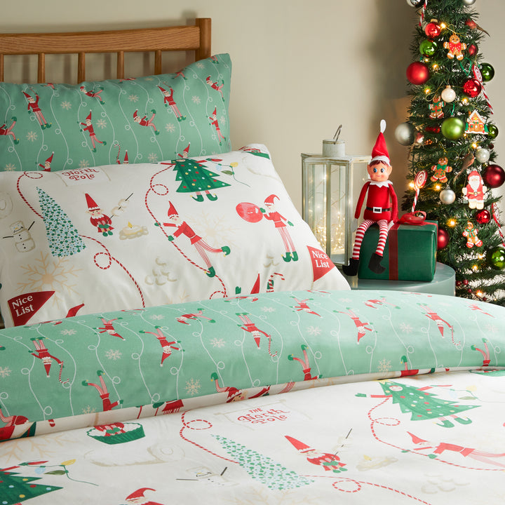 Elfie Double Duvet Sets Cream / Mint - image 2