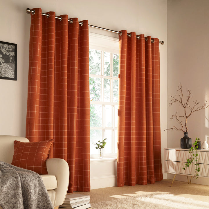 ELLIS 229X137 R/TOP CURT B/ORANG