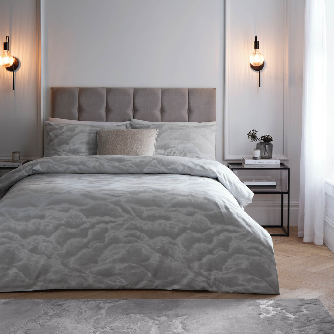 Ellora Double Duvet Set Silver