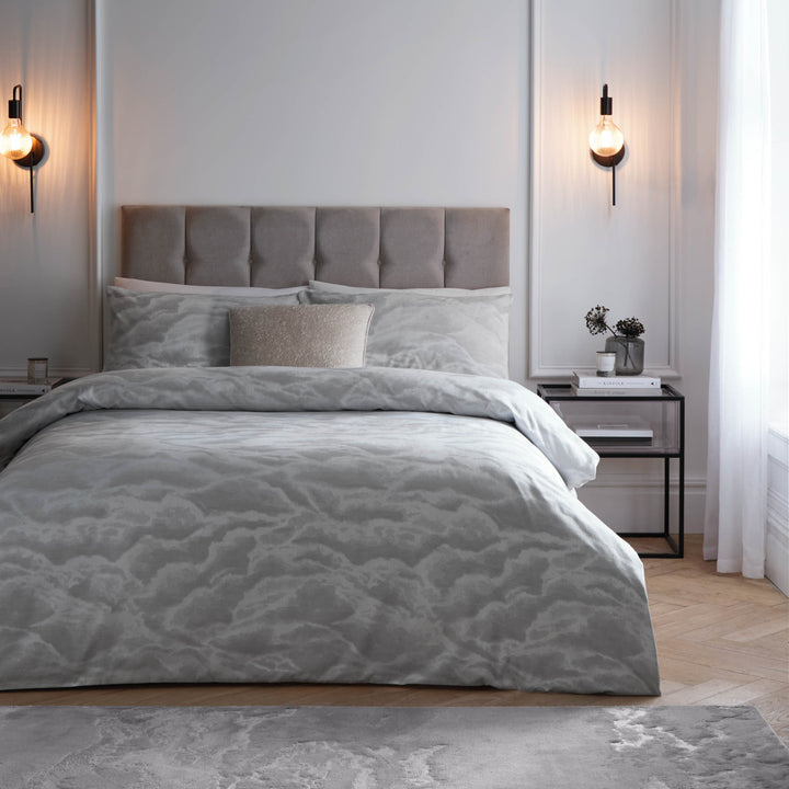 Ellora Double Duvet Set Silver