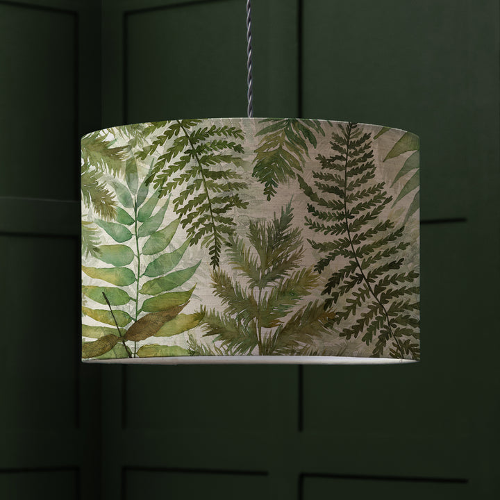 Elowen Linen EVA 30cm Lampshade Green