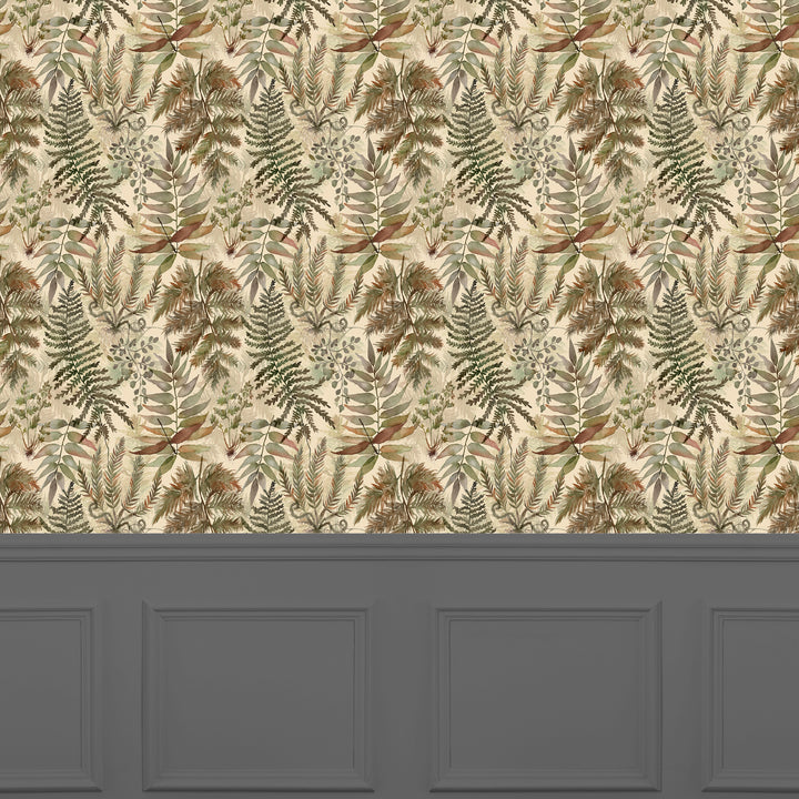 Elowen Wallpaper Mulberry Sample - image 2