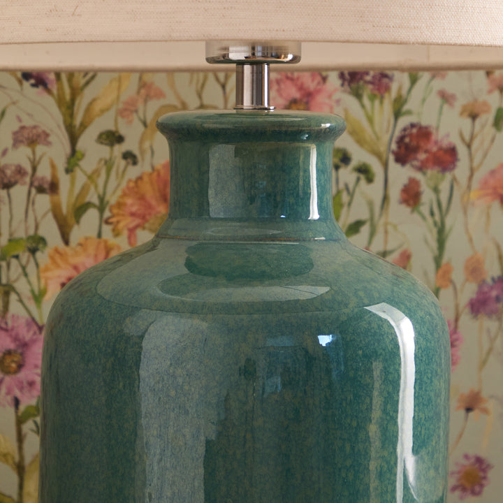 ELSPETH TABLE LAMPBASE AQUA