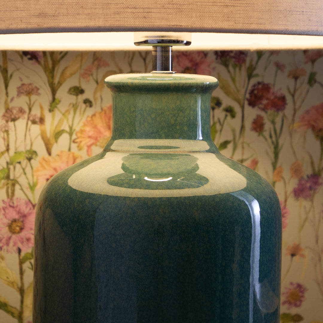 ELSPETH TABLE LAMPBASE AQUA