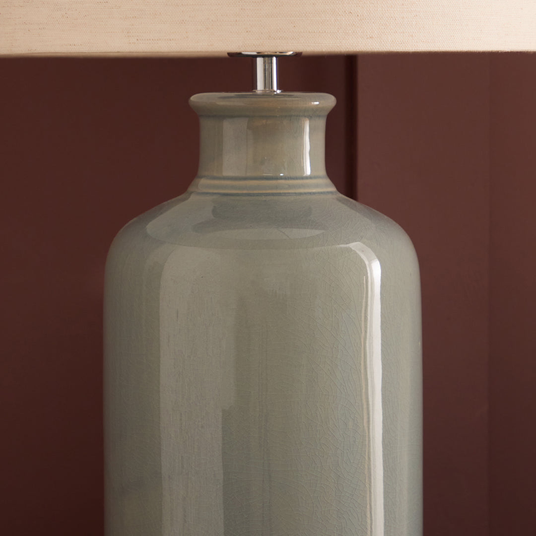 ELSPETH TABLE LAMPBASE DUCK EGG