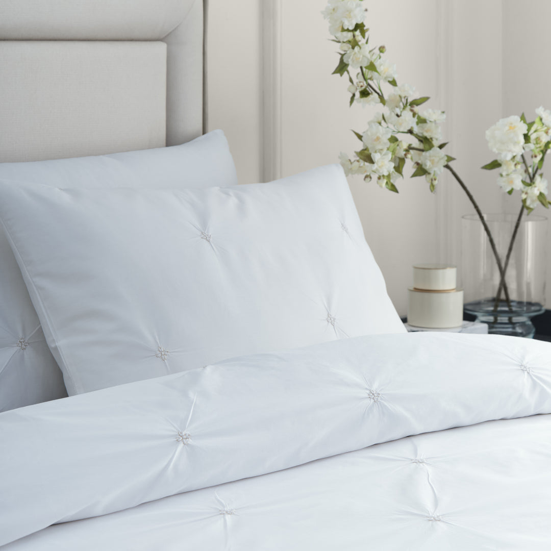Elysia Pinch Pleat Double Duvet Set Champagne - image 2