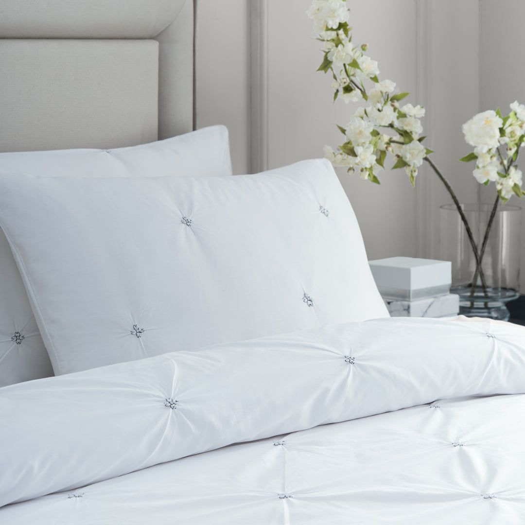 Elysia Pinch Pleat King Size Duvet Set Black - image 2