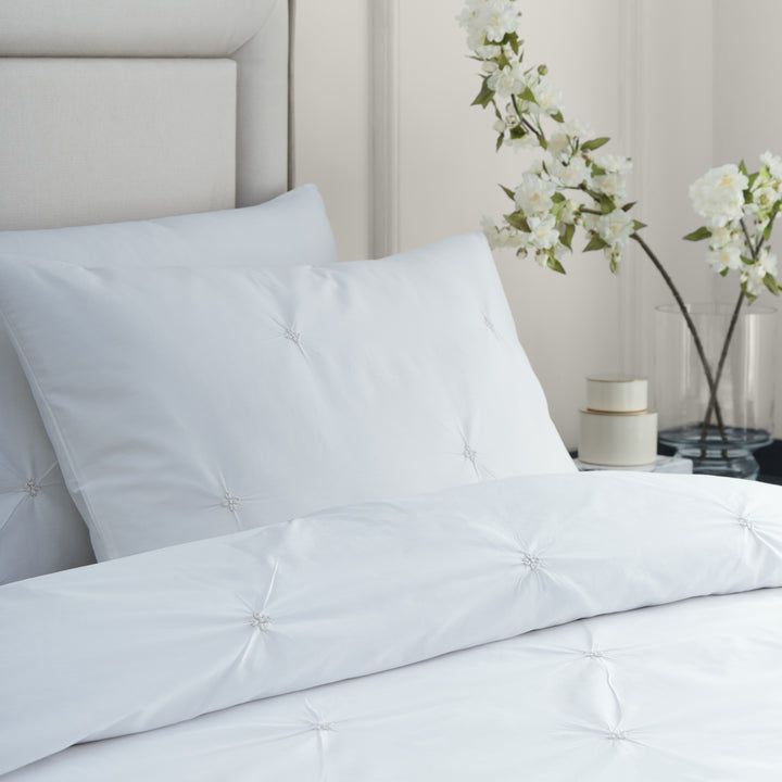 Elysia Pinch Pleat King Size Duvet Set Champagne - image 2