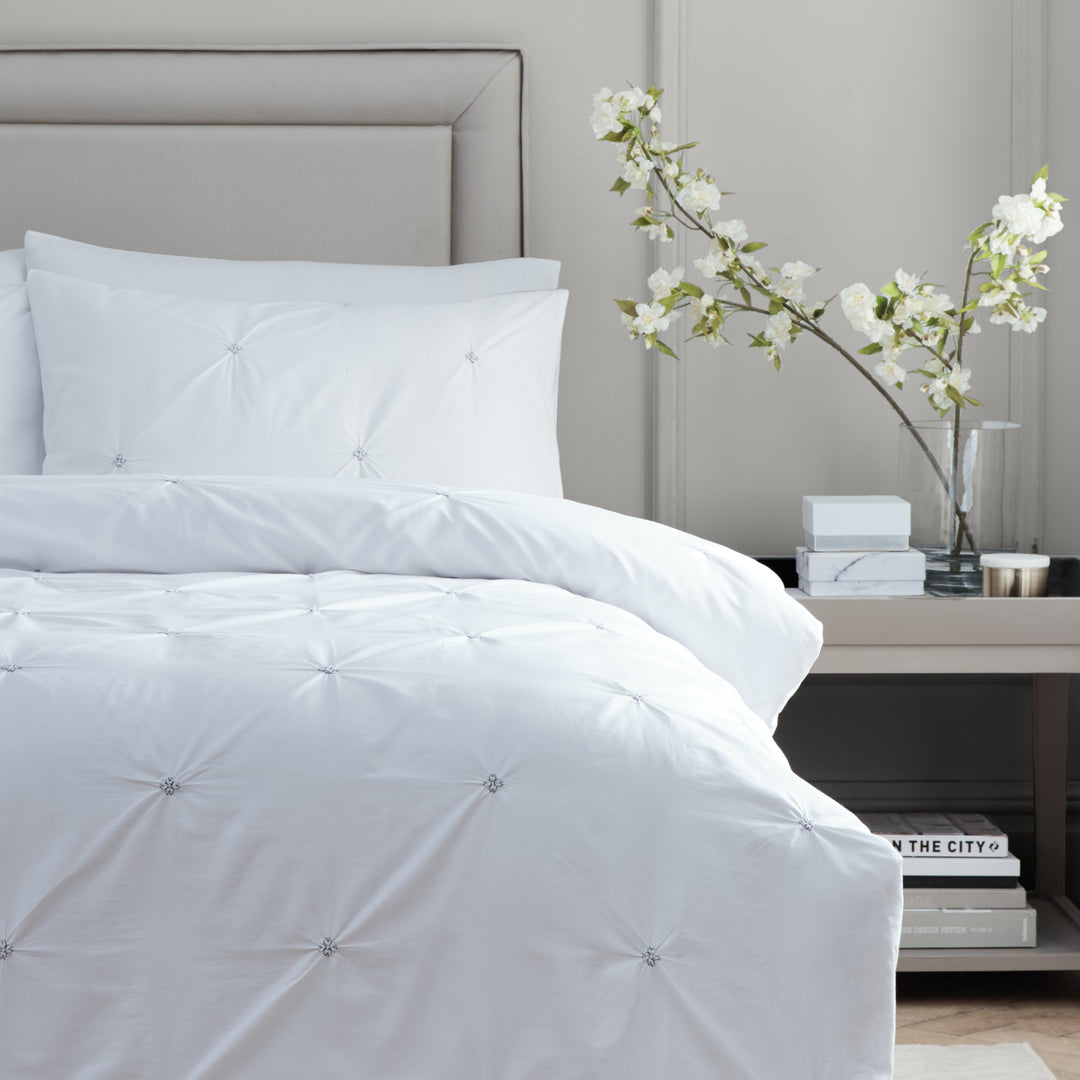 Elysia Pinch Pleat Super King Duvet Set Black - image 3