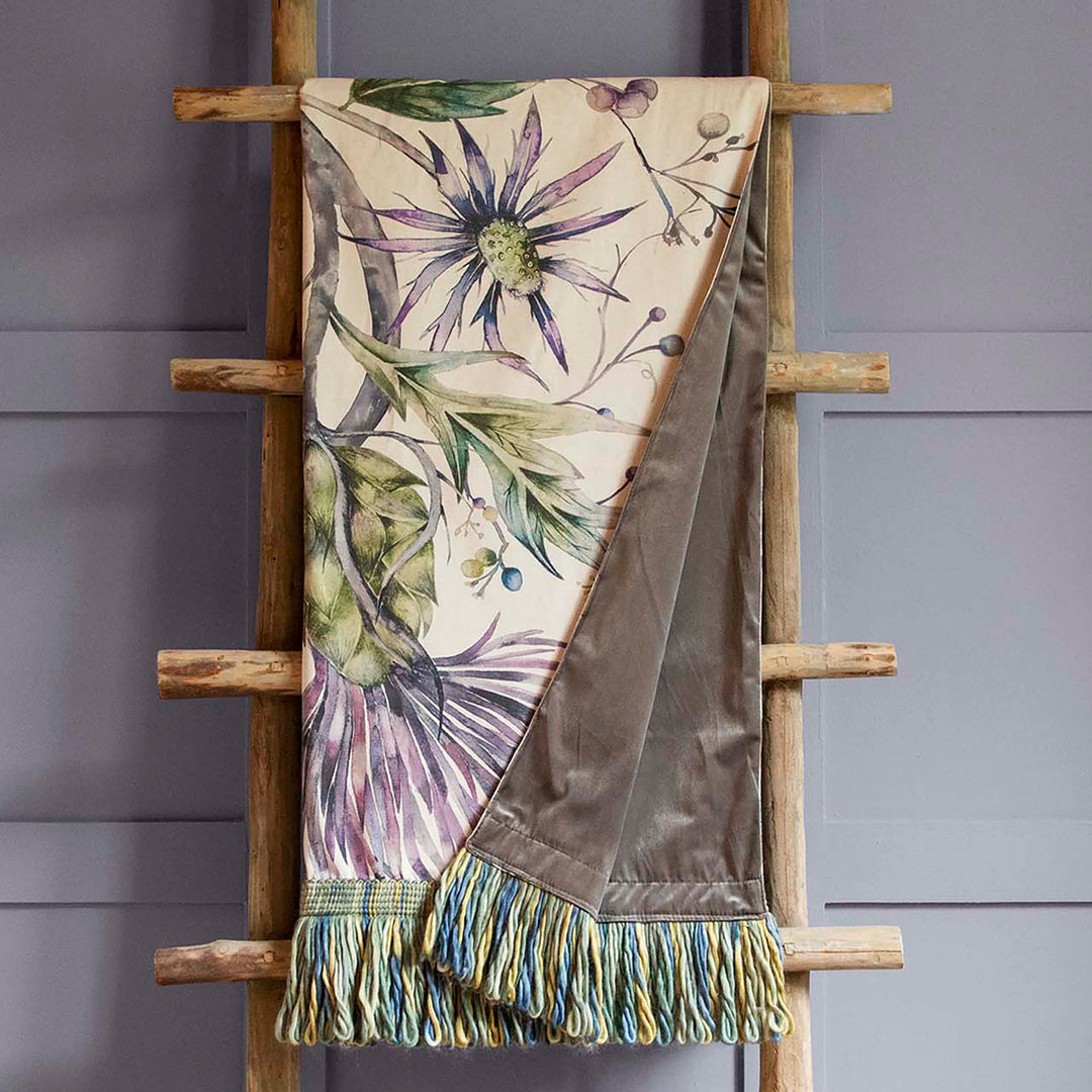 ELYSIUM LINEN 136X200 THROW VIOLET