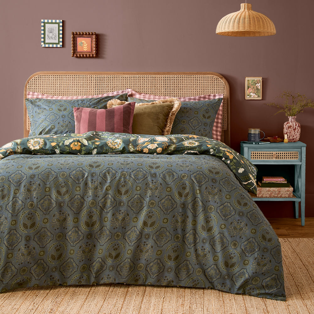 Ember King Duvet Set Midnight Green - image 2