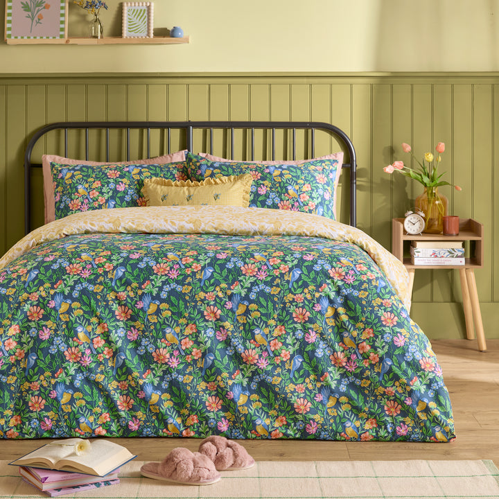 Emerie Double Duvet Set Navy