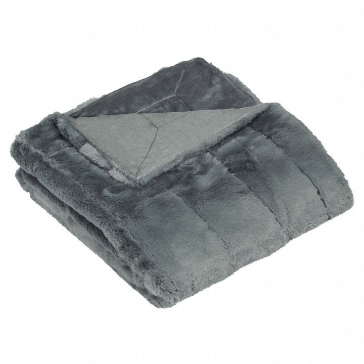 Empress Throw 140x200 Charcoal - image 3