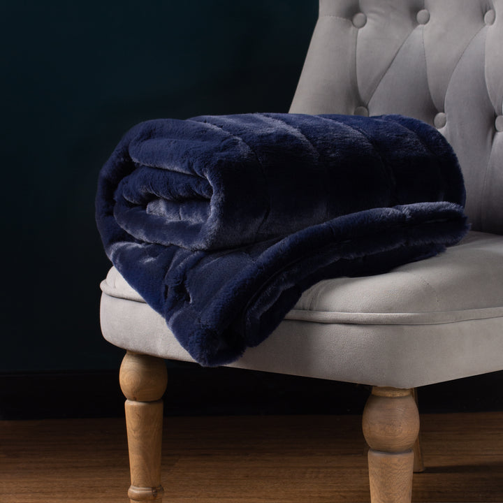 Empress Throw 140x200 Navy - image 5