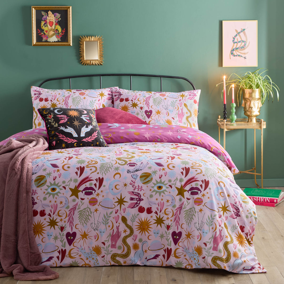 Enchanted Double Duvet Set Pink