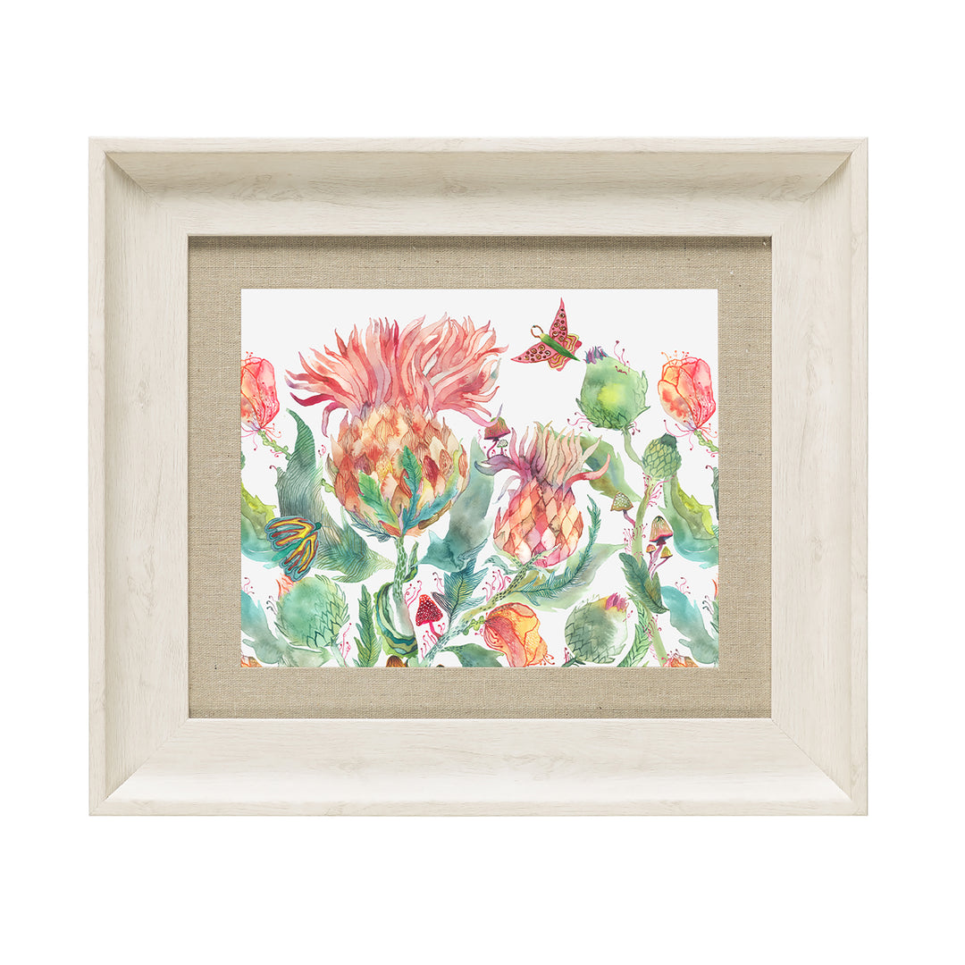 FRAME BIRCH ENCHANTING THISTLE MARIGOLD 33X38