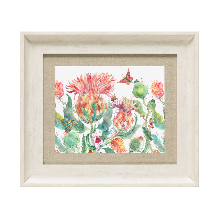 FRAME BIRCH ENCHANTING THISTLE MARIGOLD 33X38