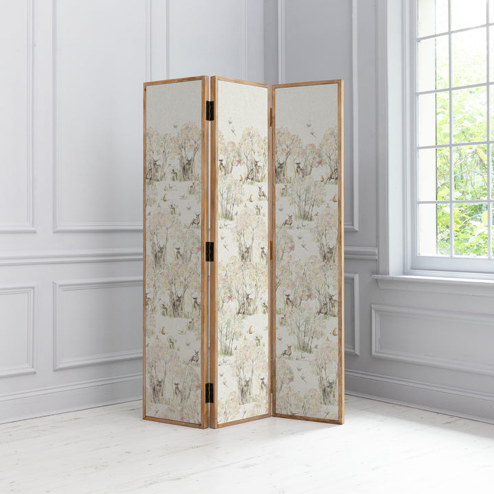 ANTIQUE GREY ROOM DIVIDER ENCHANTED FOREST