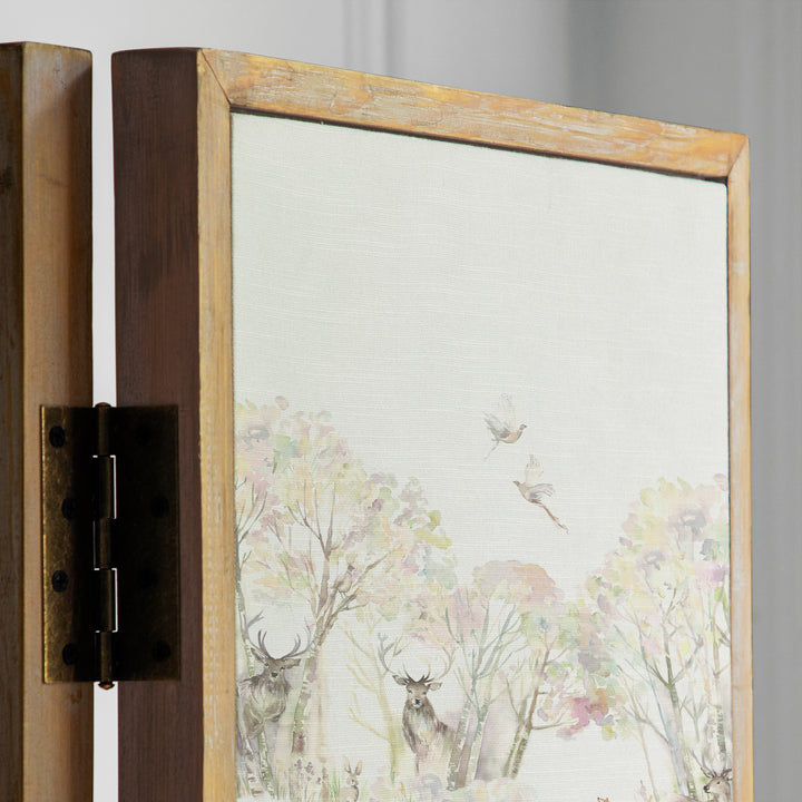 ANTIQUE GREY ROOM DIVIDER ENCHANTED FOREST