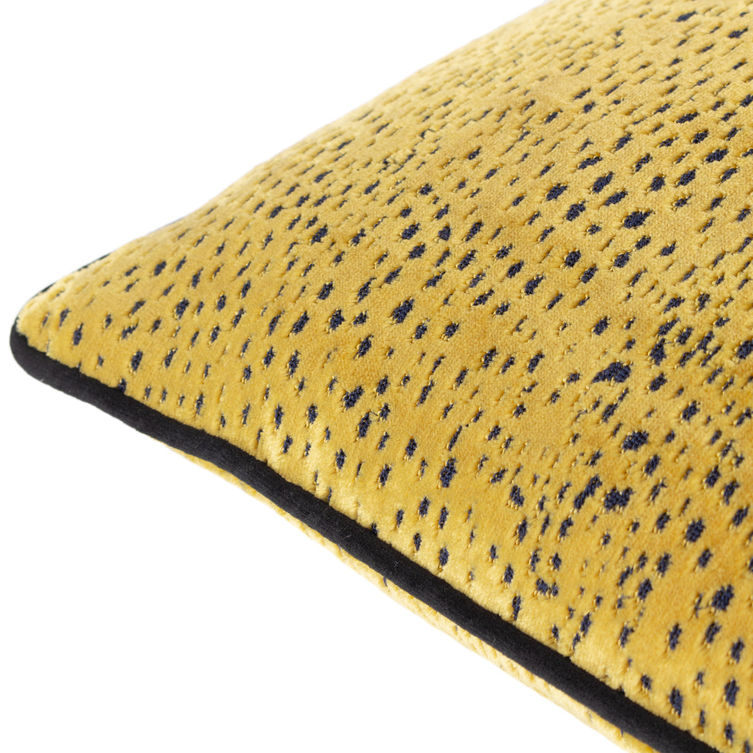 ESTELLE 45X45 CUSHION CASE GOLD/BLACK