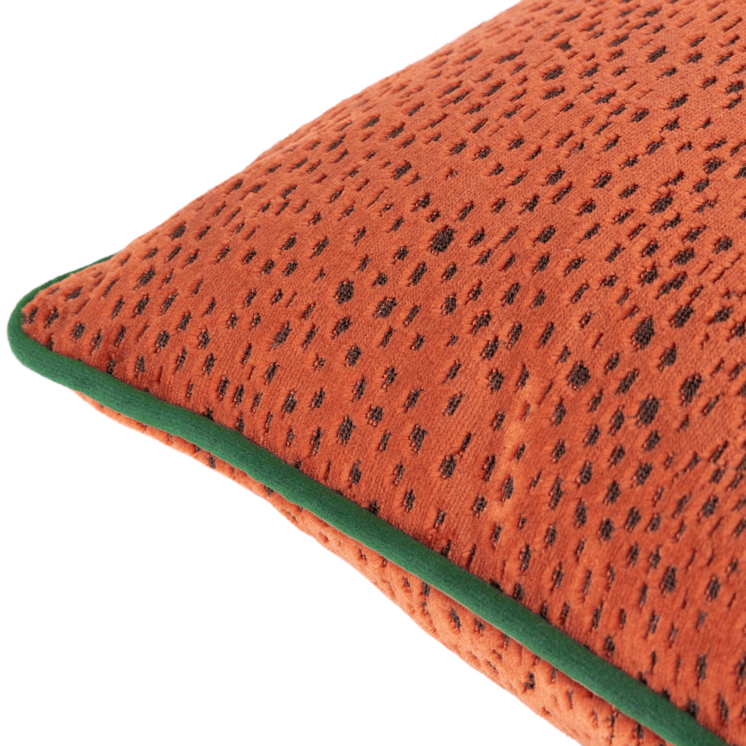 ESTELLE 45X45 CUSHION CASE PAPRIKA/TEAL