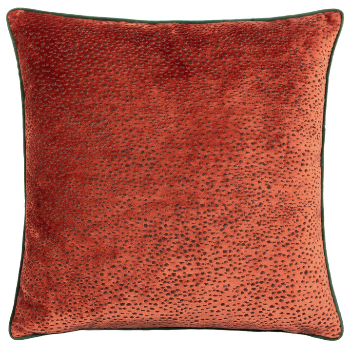ESTELLE 45X45 CUSHION CASE PAPRIKA/TEAL