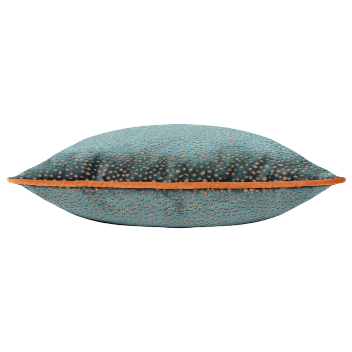 ESTELLE 45X45 CUSHION CASE TEAL/RUST