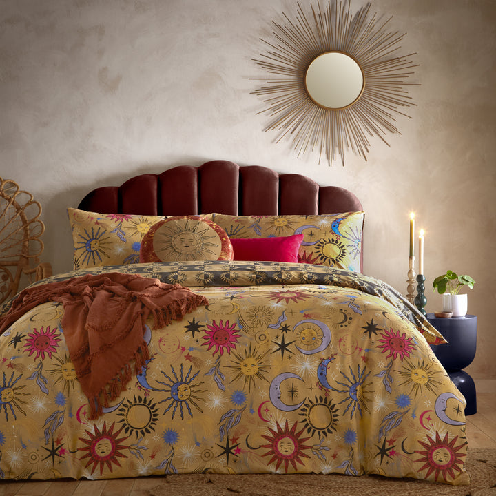Ethereal Star Double Duvet Set Gold Dust