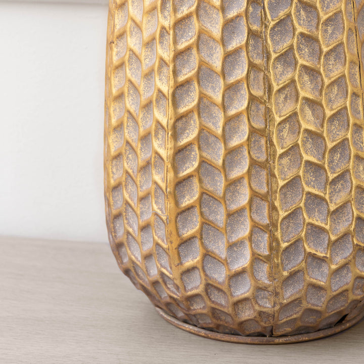 EVANORA LAMPBASE GOLD/WHITEWASH