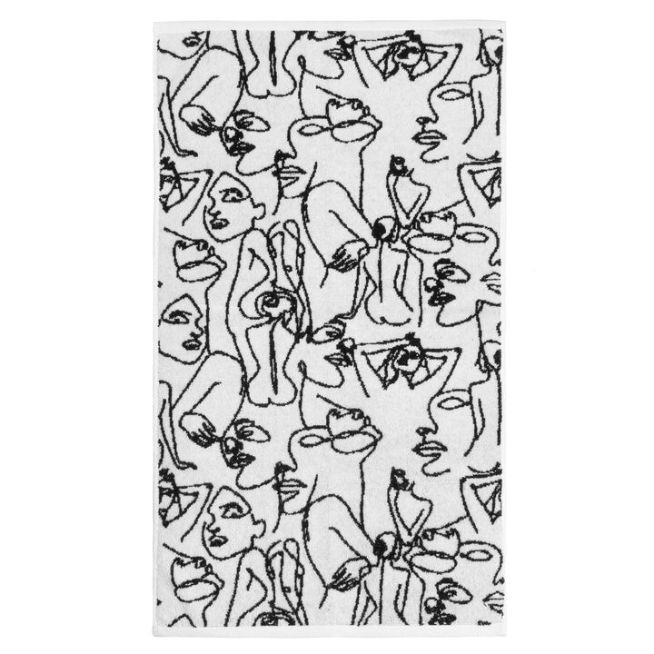 EVERYBODY JACQUARD HAND TOWEL BLACK