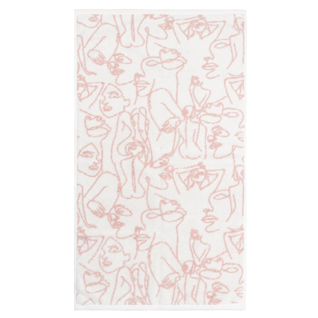 EVERYBODY JACQUARD HAND TOWEL BLUSH