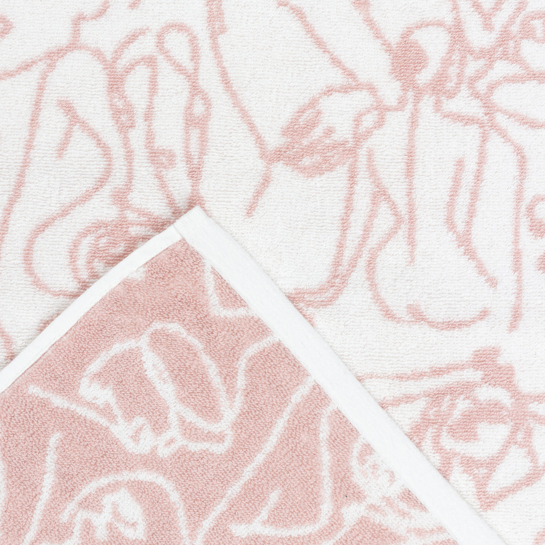 EVERYBODY JACQUARD HAND TOWEL BLUSH
