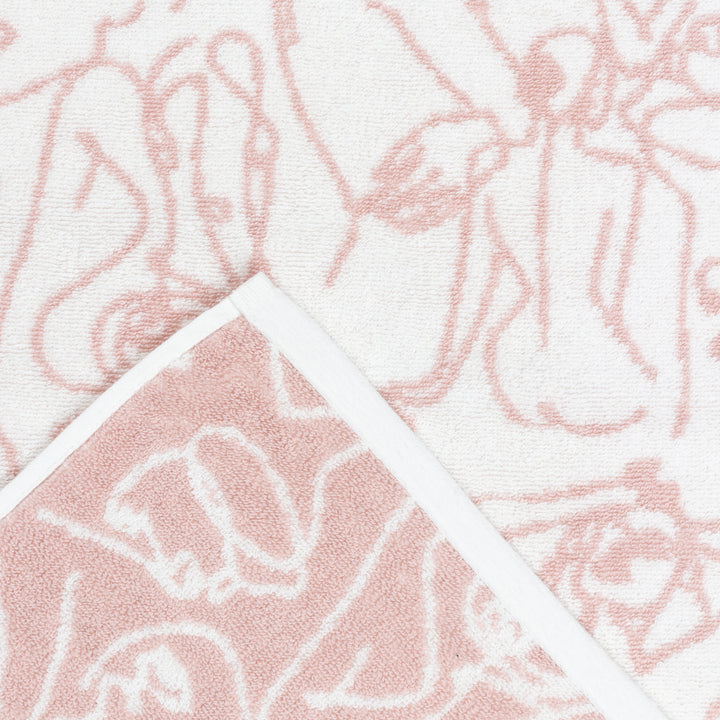 EVERYBODY JACQUARD HAND TOWEL BLUSH